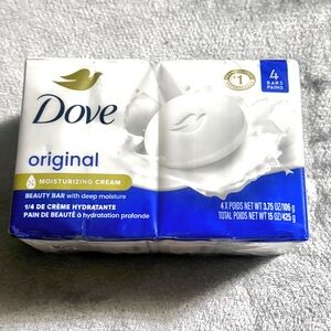 Dove Original Moisturizing Bath Soap - 4 bars